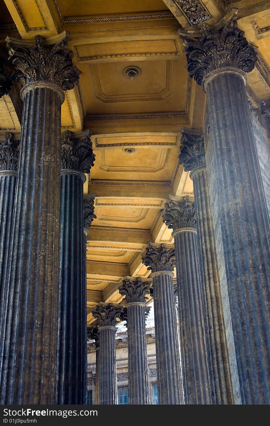 Colonnade of Kazan cathedral in Saint-Petersburg. Colonnade of Kazan cathedral in Saint-Petersburg