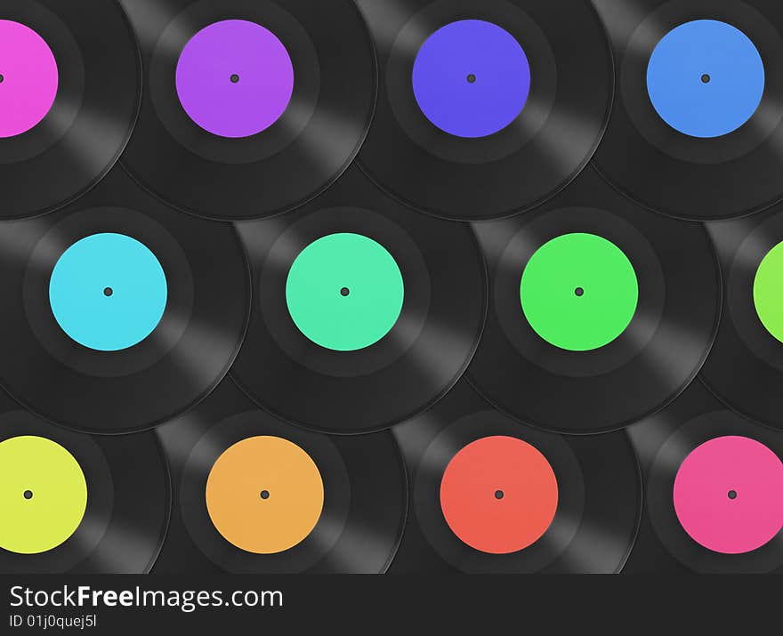 Gramophone disks background