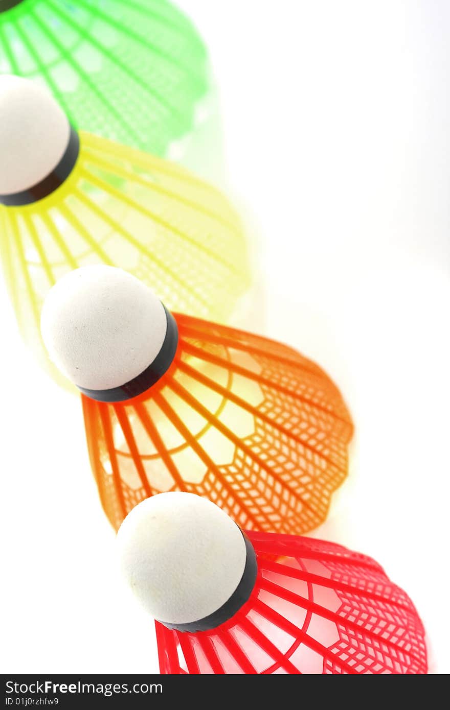 Colorful Shuttlecocks For Badminton