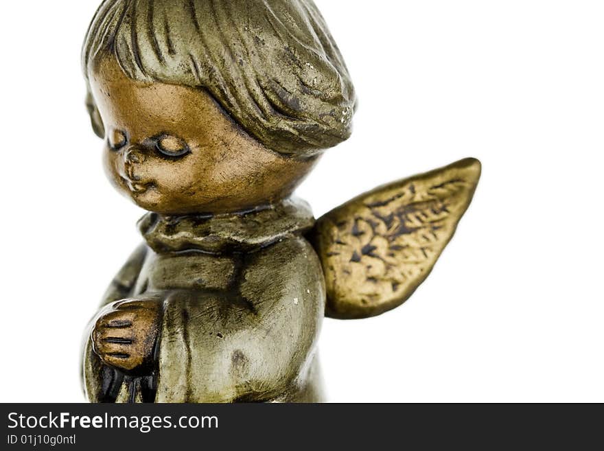 Figurine of an angel praying. Figurine of an angel praying