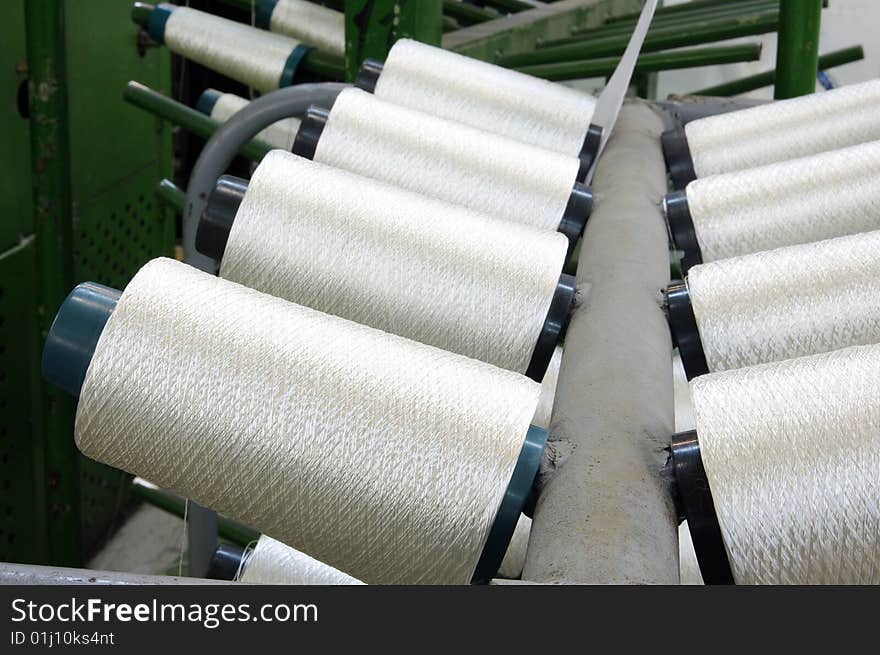 Bobbins weaver's manufacture. Of these strings make a cloth