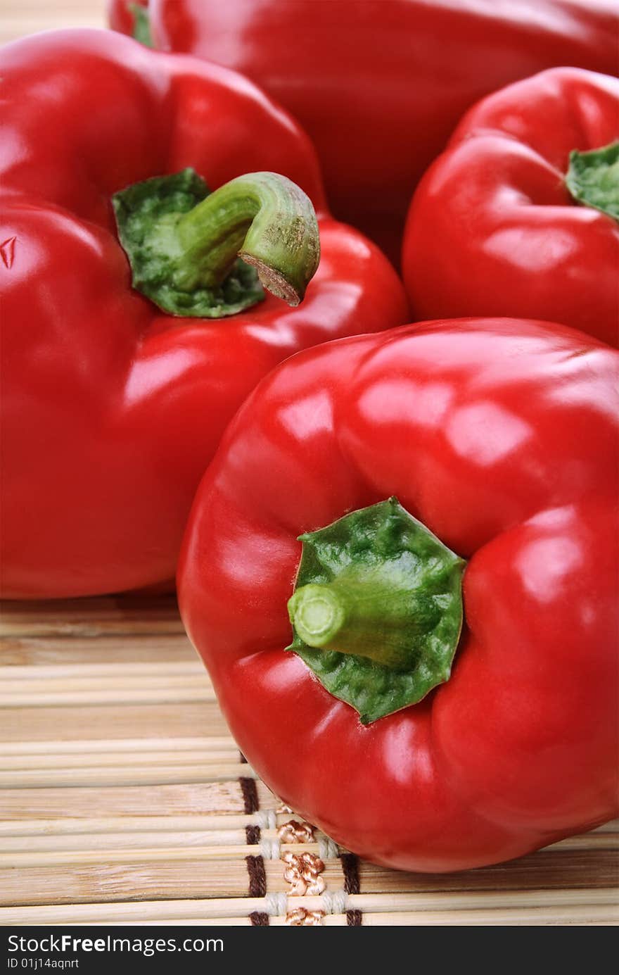 Fresh red pepper as background. Fresh red pepper as background