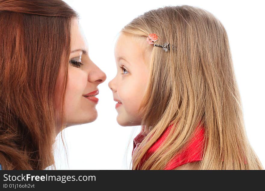 Series of images of young mum with the daughters