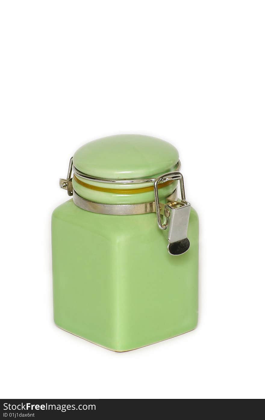 A ceramic green dose a home decoration