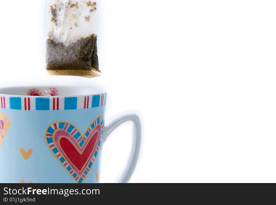 Cup of tea with teabag