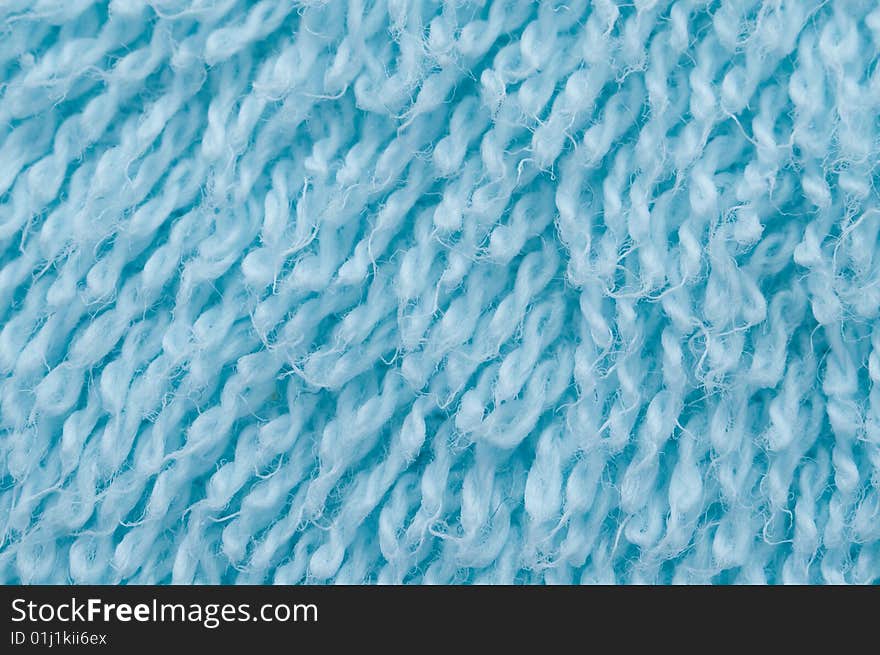 Texture of blue towel