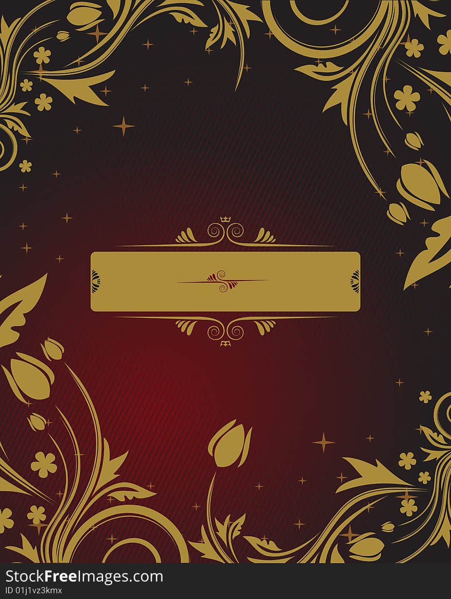 Floral background with place for your text