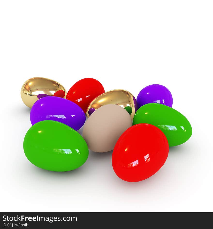 Colorful Easter Eggs