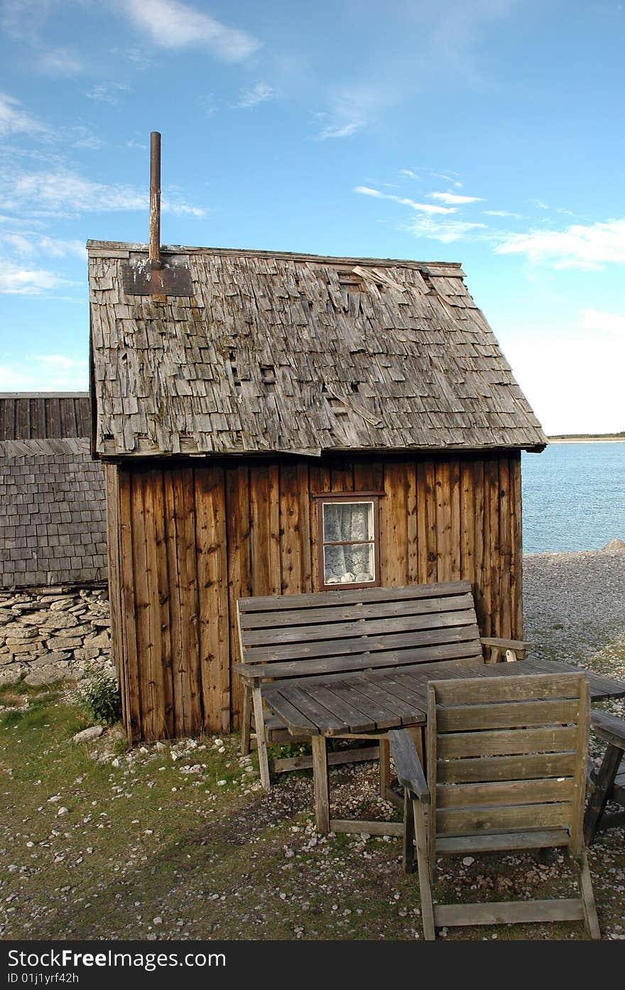 Fishing hut on Gotland, Sweden