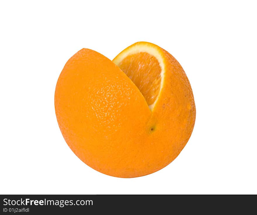 Orange isolated on white background