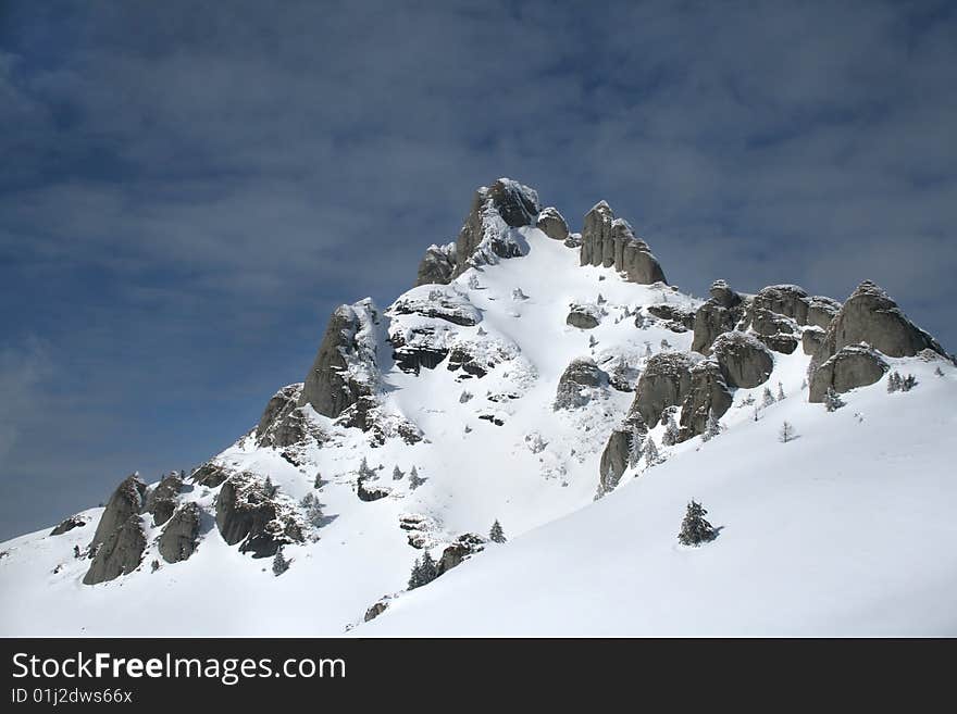 Winter landscape in Ciucas Mountains - Romania. Winter landscape in Ciucas Mountains - Romania