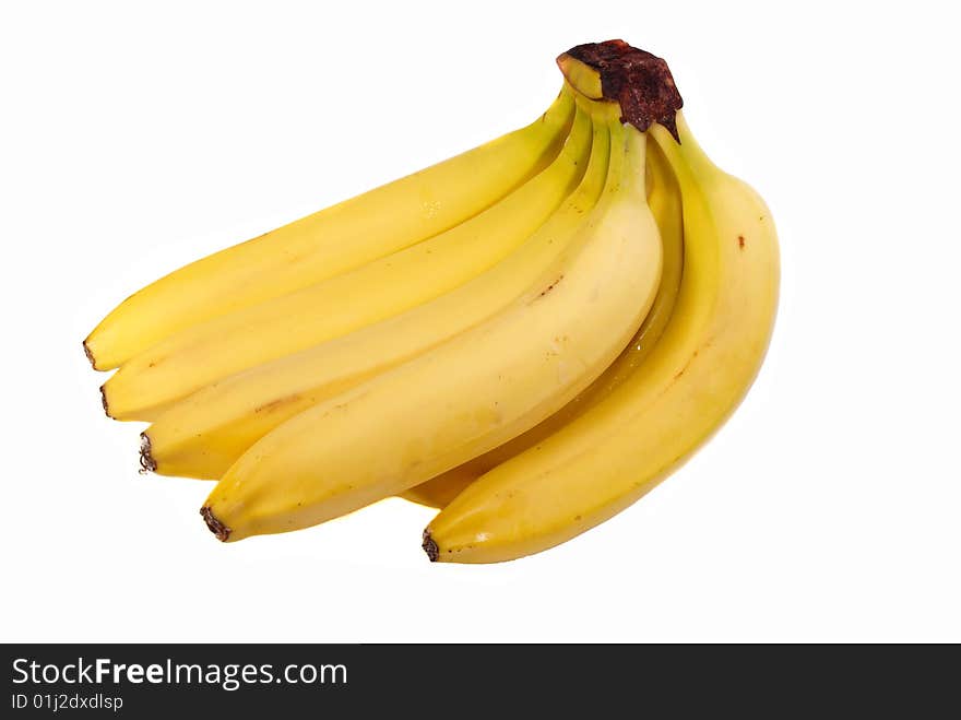 Fruits on white background