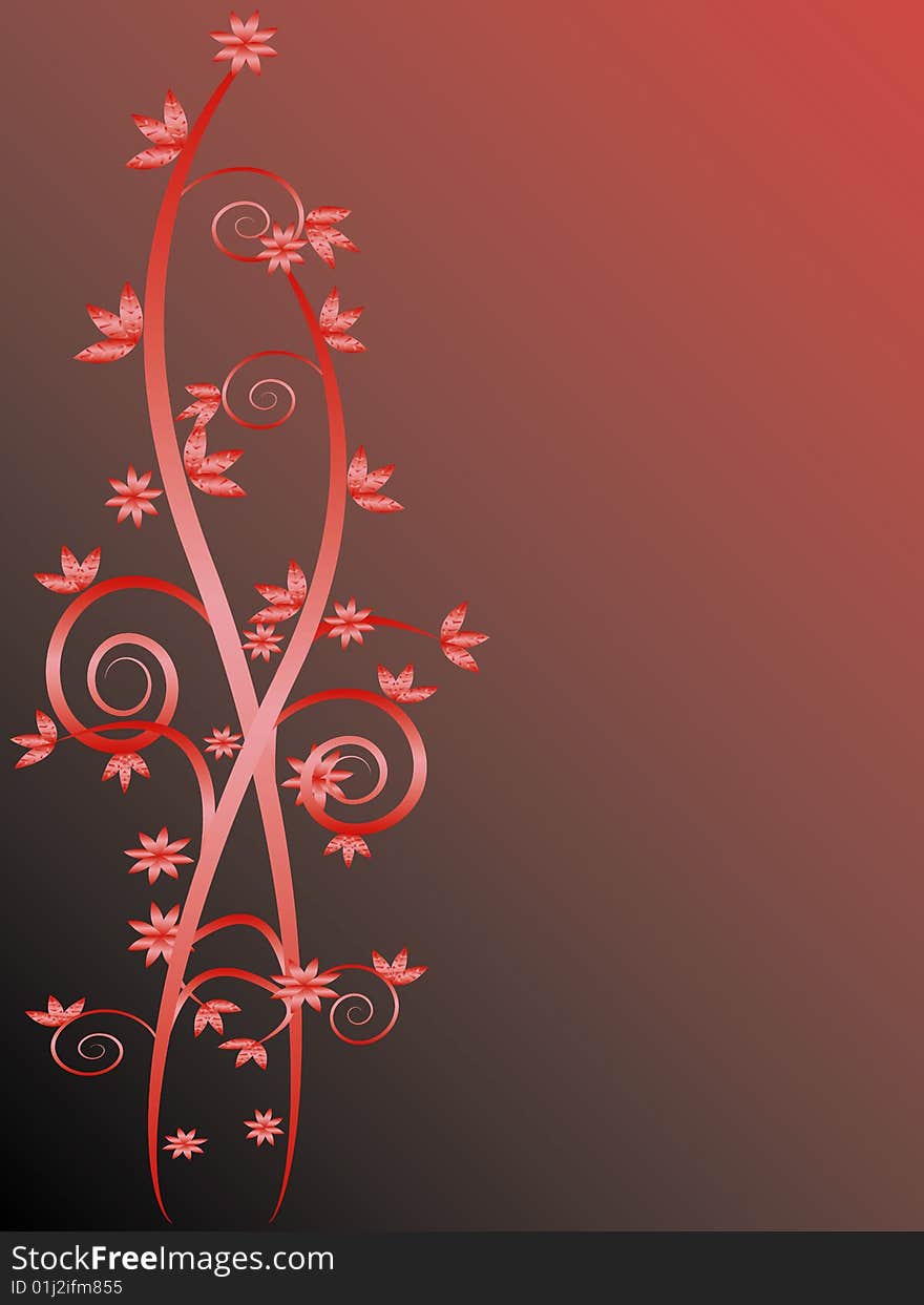 Floral vines background with space to insert your own text