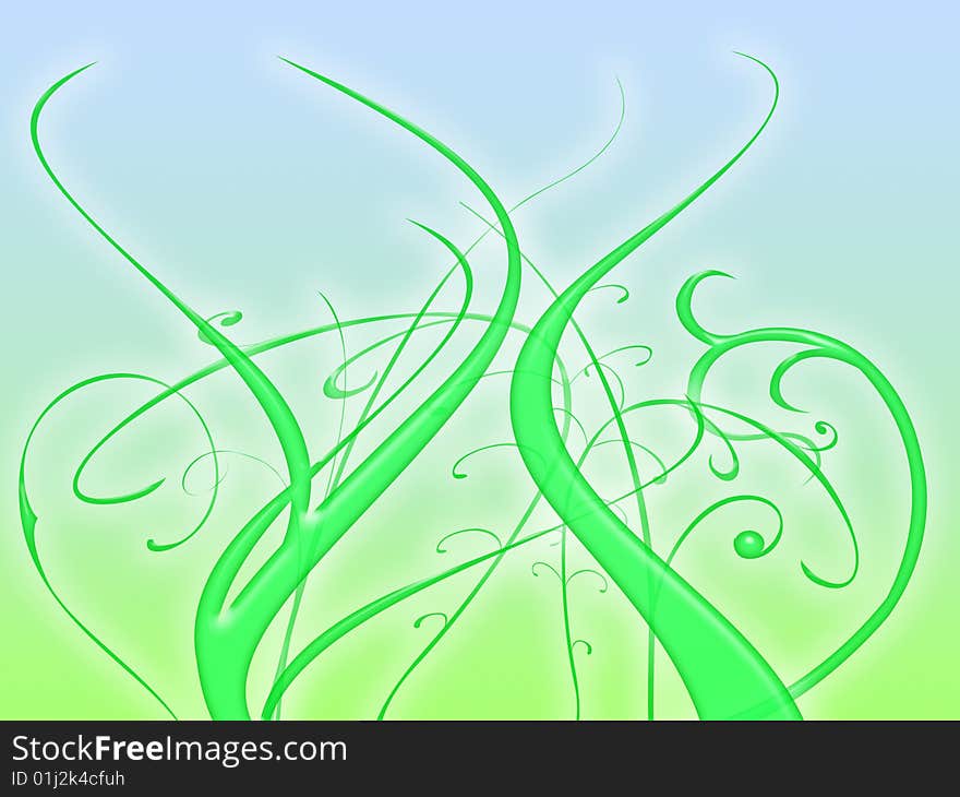 Abstract floral illustration background degrading. Abstract floral illustration background degrading