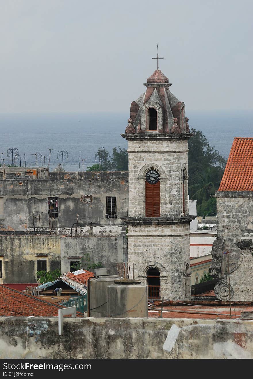 Top view of Havana historical center. Top view of Havana historical center