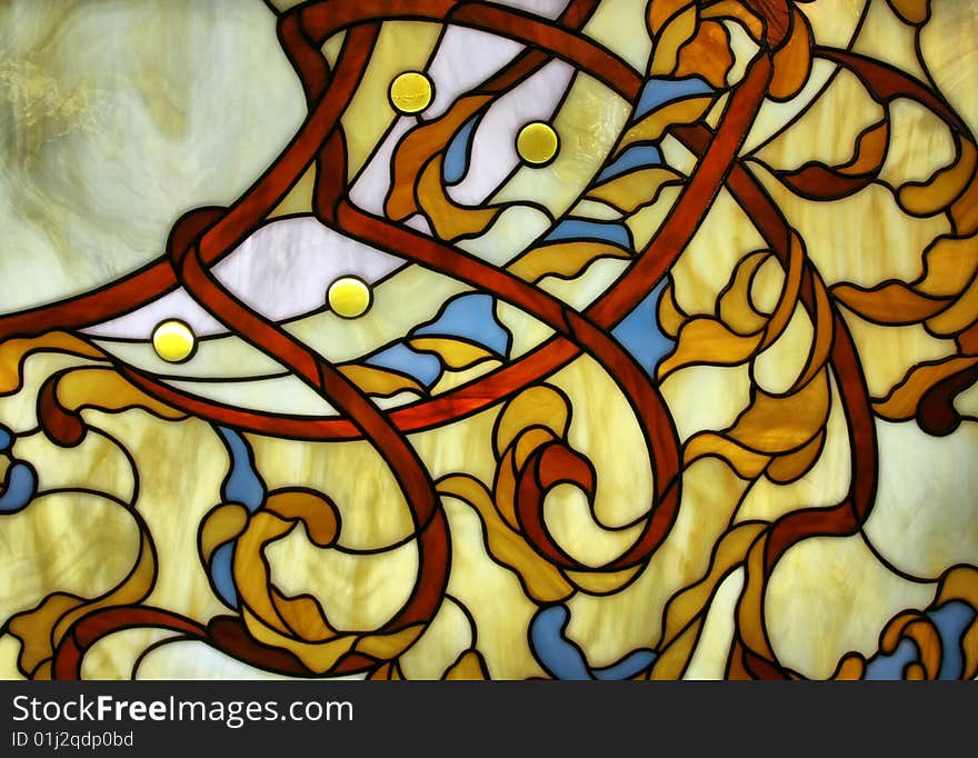 Fragment of classic glass mosaic - background