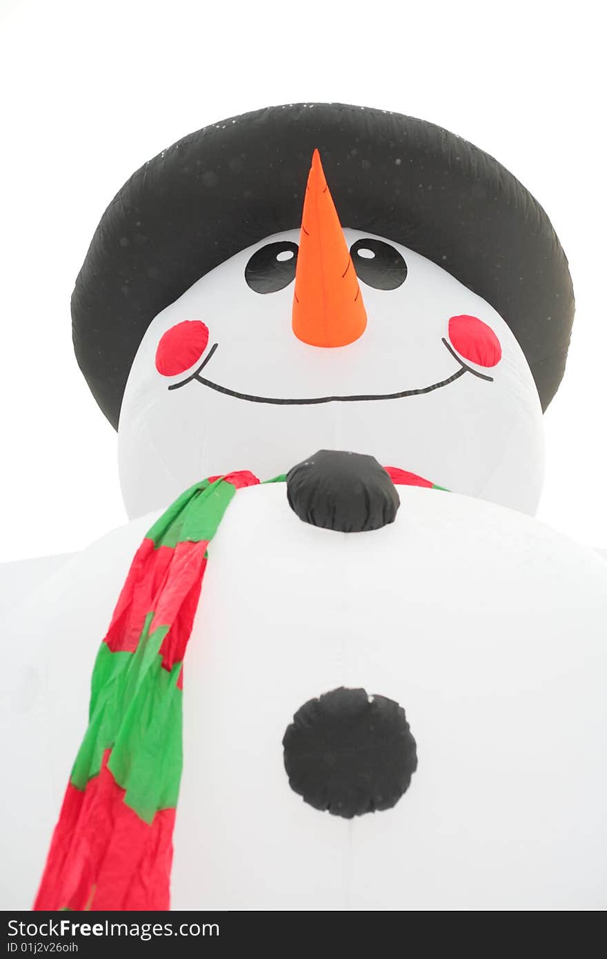 Inflatable snowman