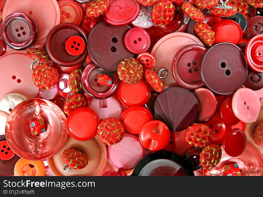 A large collection of buttons in various shapes and sizes