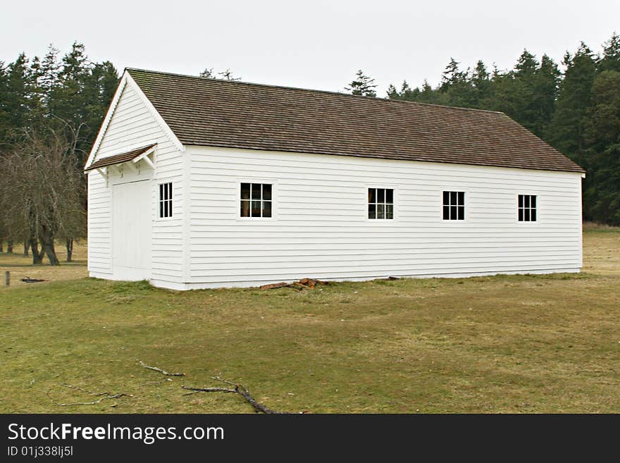 Old country school house in rural washington