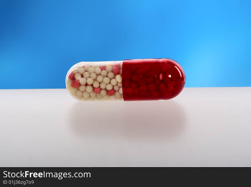 Super macro of medical pills. Super macro of medical pills