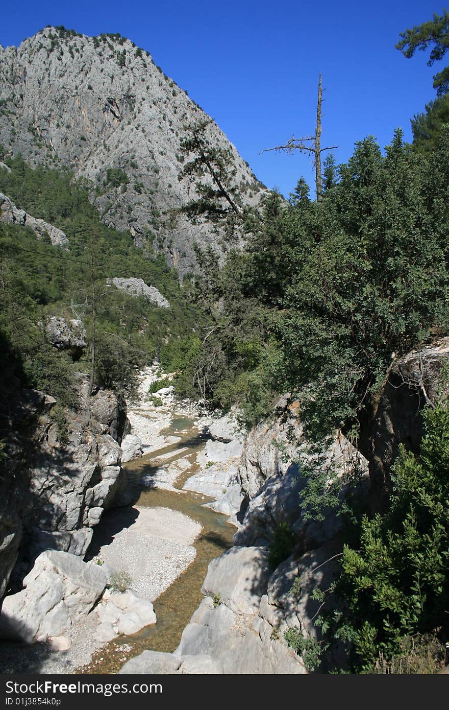 View on the Taurus mountains in Turkey