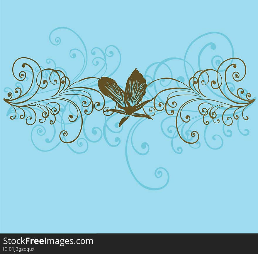 Illustration of a decorative background