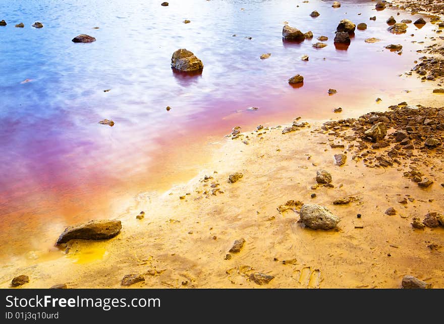 Colorful Lake Shore