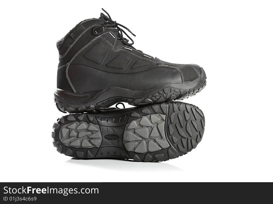 Two black men s winter boots