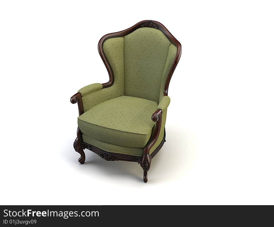 Chair on the white background. Chair on the white background