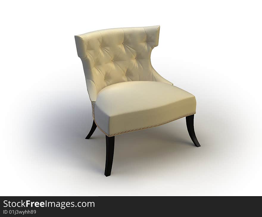 Nice chair object on the white background