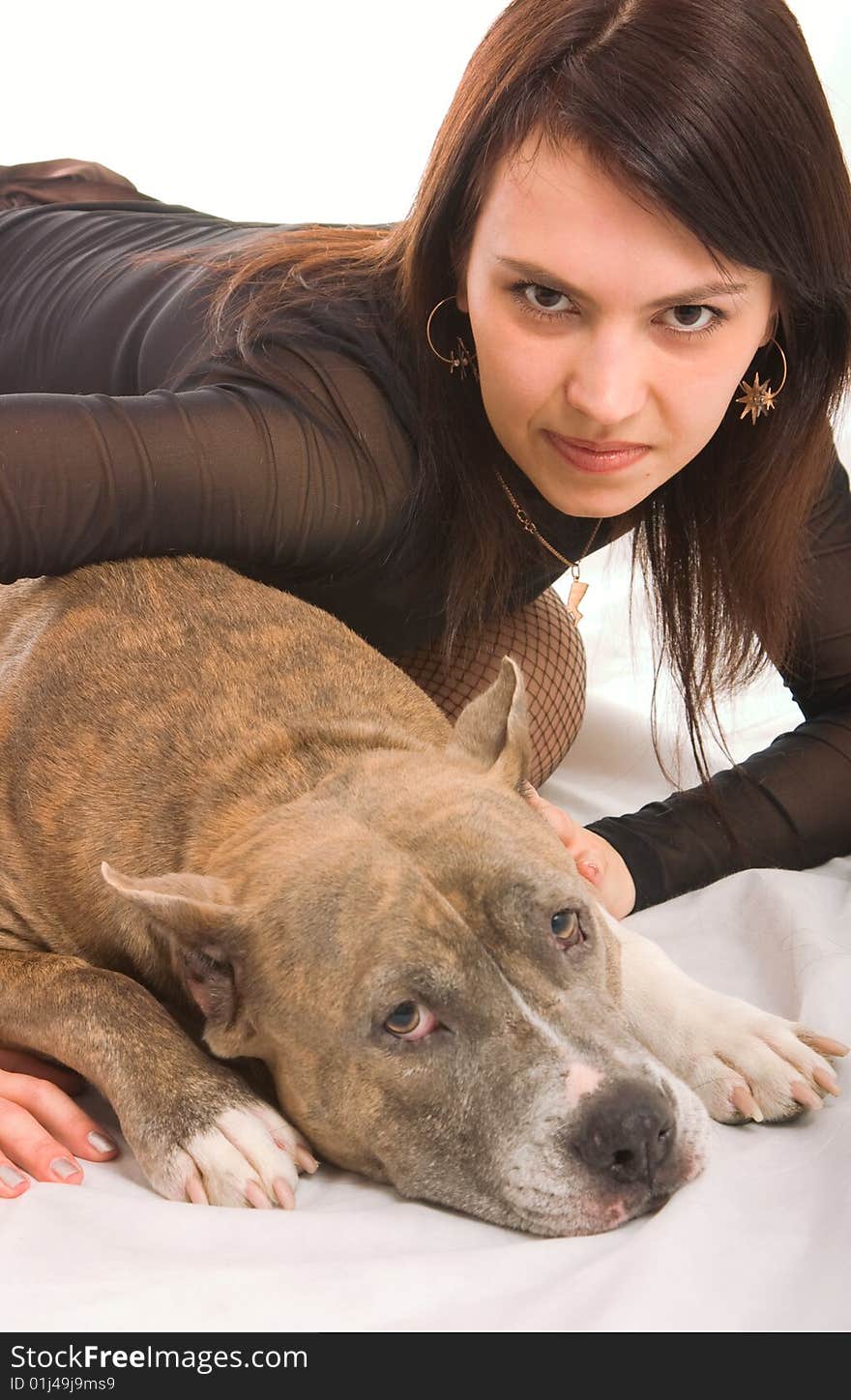 Girl and dog