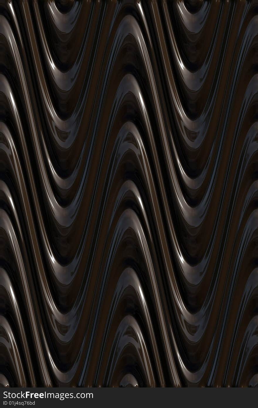 Dark 3d Waves Pattern