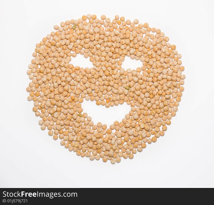 A Person Is With A Smile From A Pea