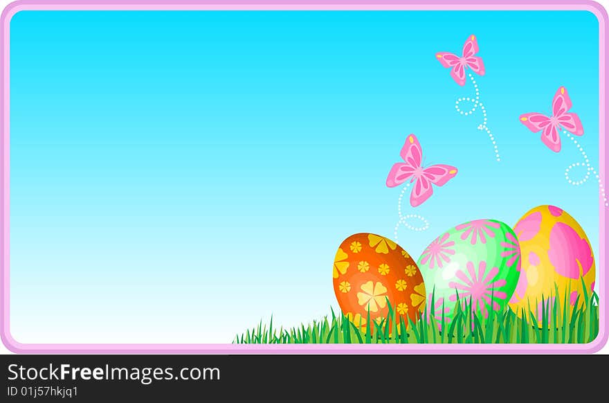 Easter eggs ecard