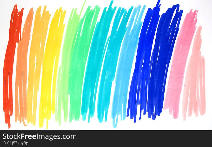 Colored Drawn Background