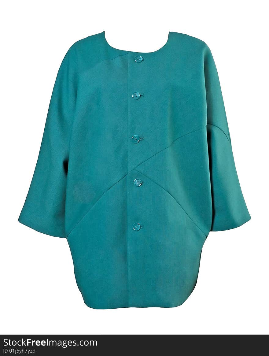 Green dress blouse shirt coat