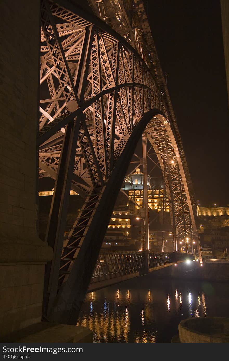 Bridge over Duero river in Oporto, Portugal. Bridge over Duero river in Oporto, Portugal