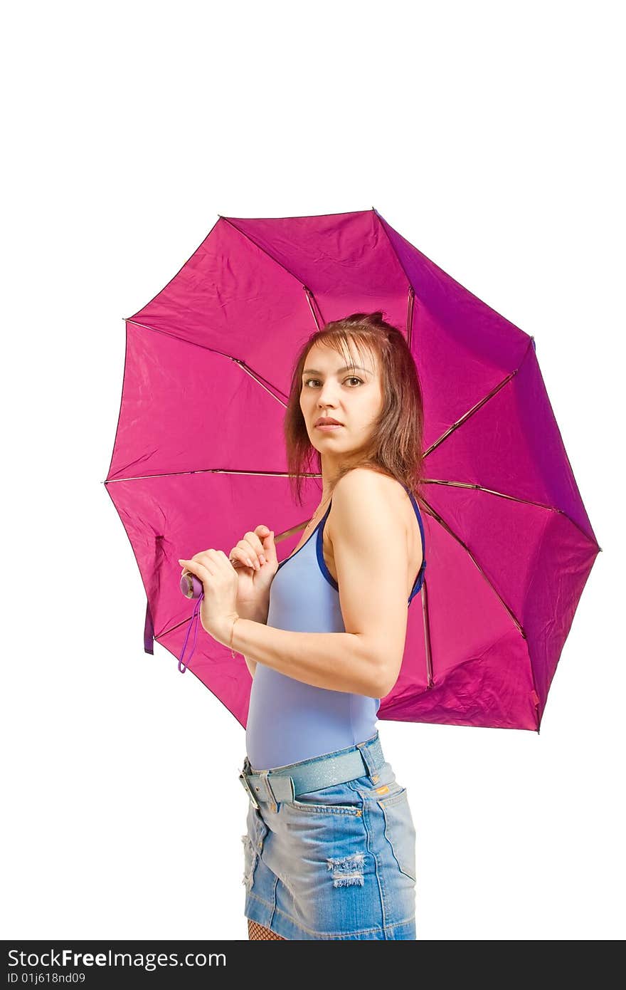 Girl With Umbrella