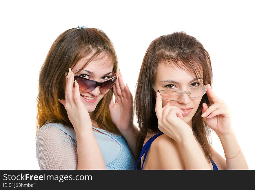 Two Girls With Eyeglasses