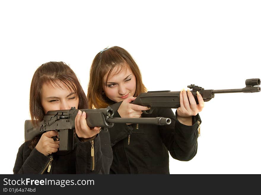 Two Gils With Guns