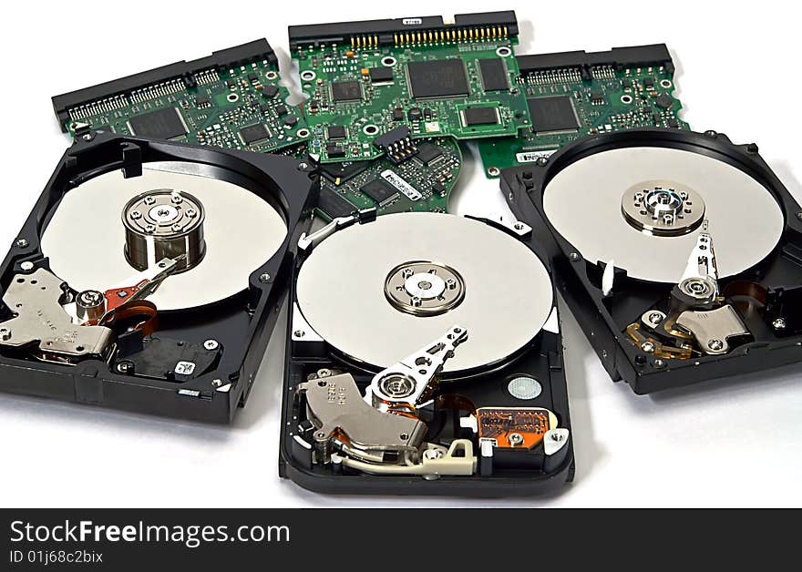 Three hard disk for computer. Three hard disk for computer