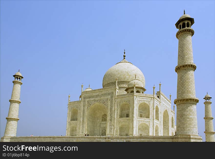 Side View Of The Taj Mahal