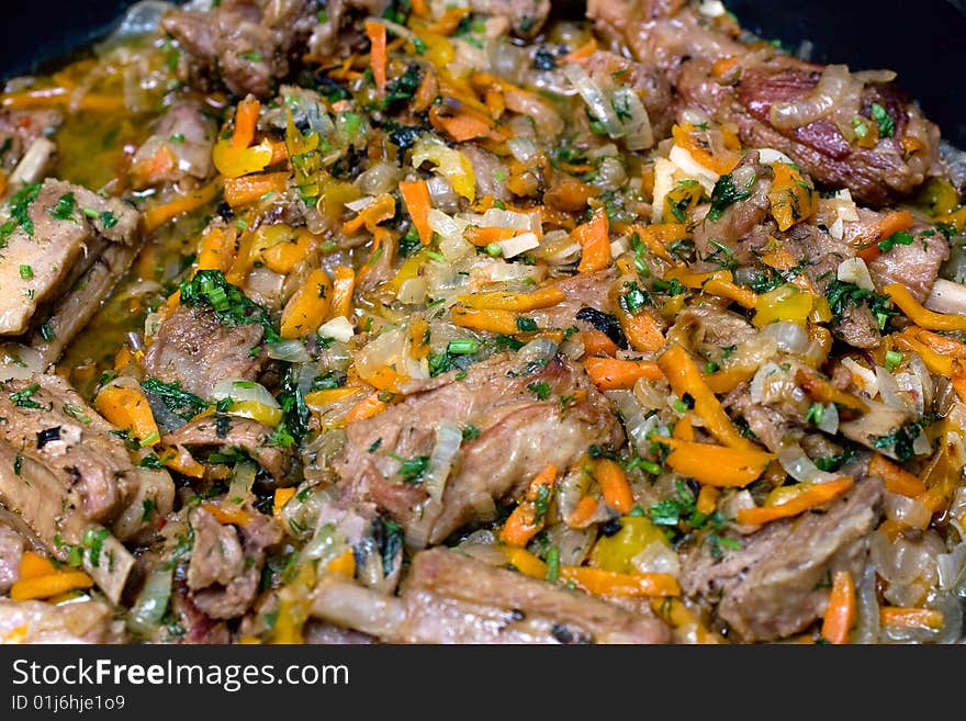 Meat with vegetables