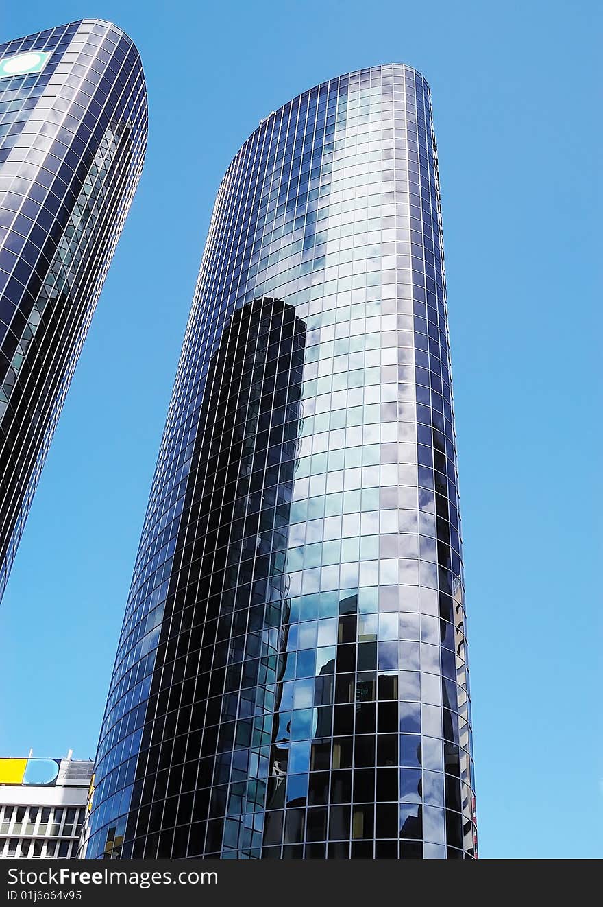 Very high office building made of glass and steel,Auckland,New Zealand. Very high office building made of glass and steel,Auckland,New Zealand