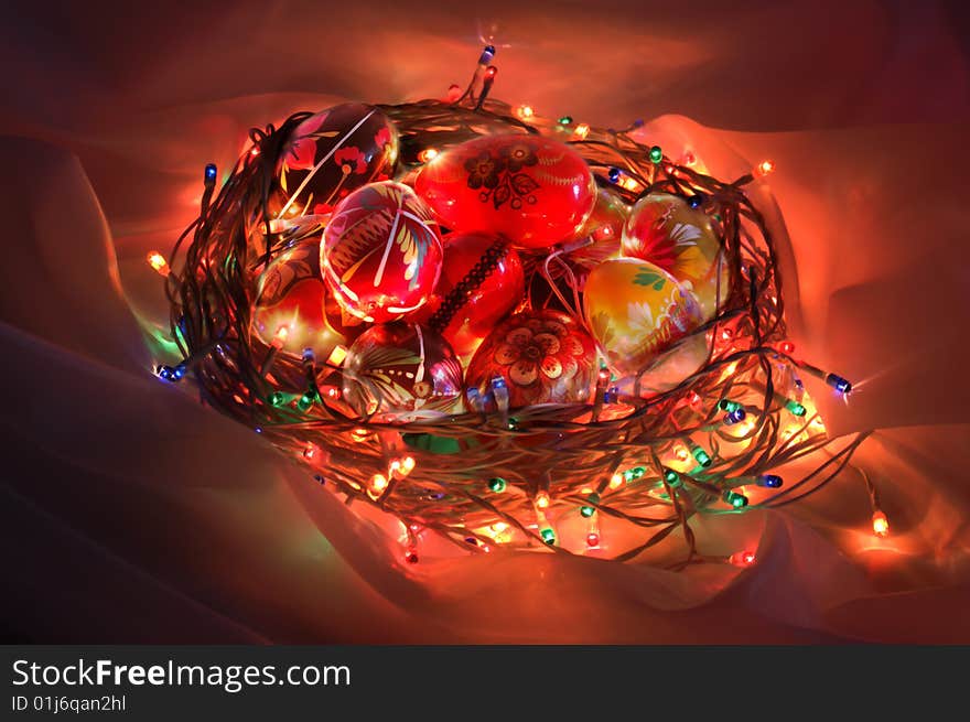 Illuminated easter basket