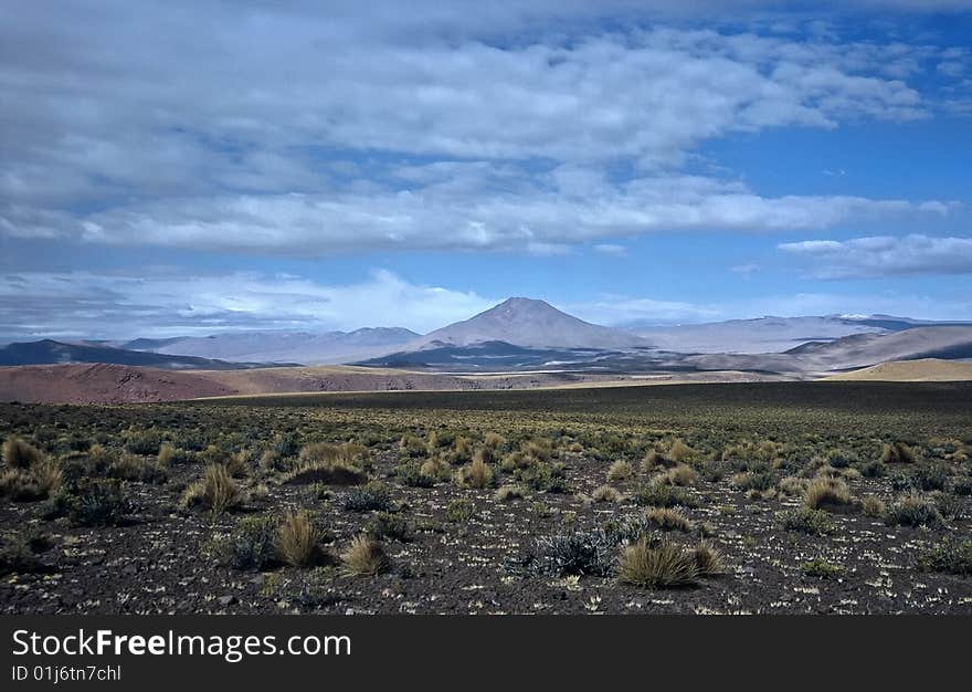 Wide Landscape in the south west of Bolivia ,Bolivia. Wide Landscape in the south west of Bolivia ,Bolivia