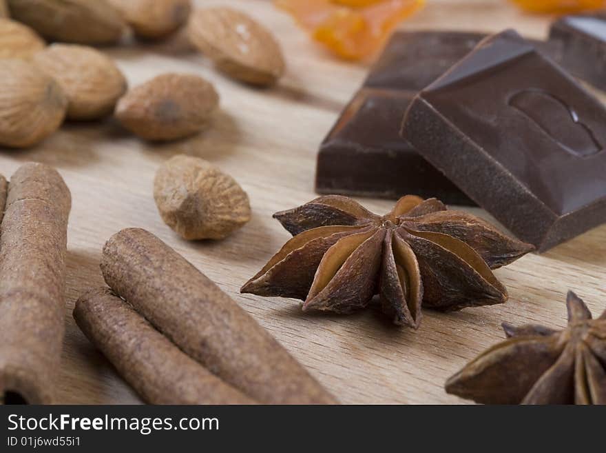 Ingredients for christmas cookies