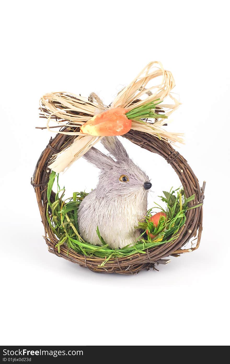 Easter decoration - bunny in a basket