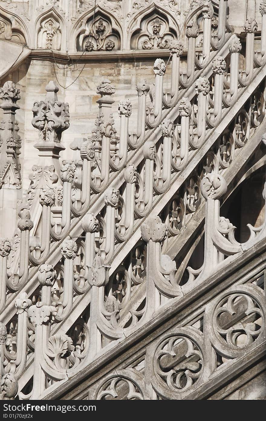 Roof top of Milan Cathedral