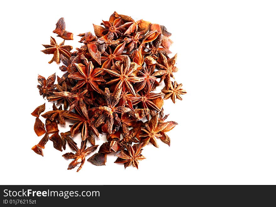 Close up anise star food ingredient. Close up anise star food ingredient